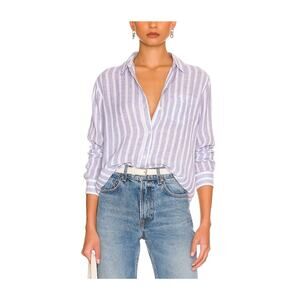 Rails 'Charli' White Linen Button Up Blouse Size XS